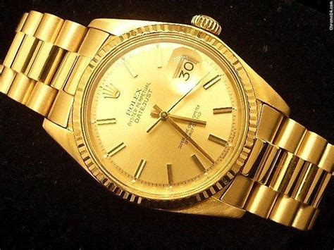 mens rolex solid 18k gold datejust president champagne|rolex datejust for women.